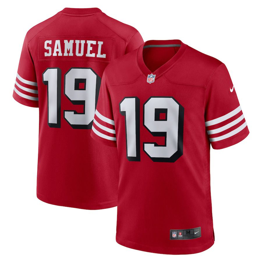 Men San Francisco 49ers 19 Deebo Samuel Nike Scarlet Alternate Player Game NFL Jersey